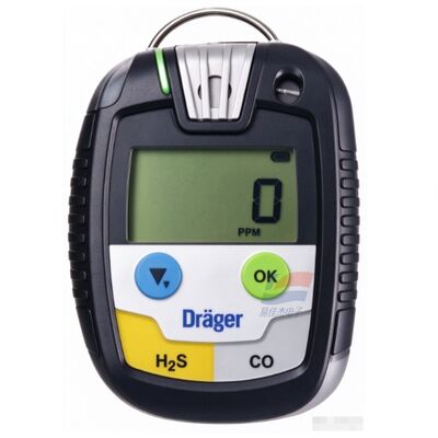 YJJ PAC 8500 Single Gas Detector CO/H2S/O2 Portable Personal Gas Monitor IP68