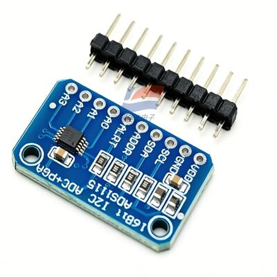 YJJ ADS1115 16-Bit Hochpräzises Analog-Digital-Wandler-ADC-Entwicklungsboard-Modul 4 Kanäle